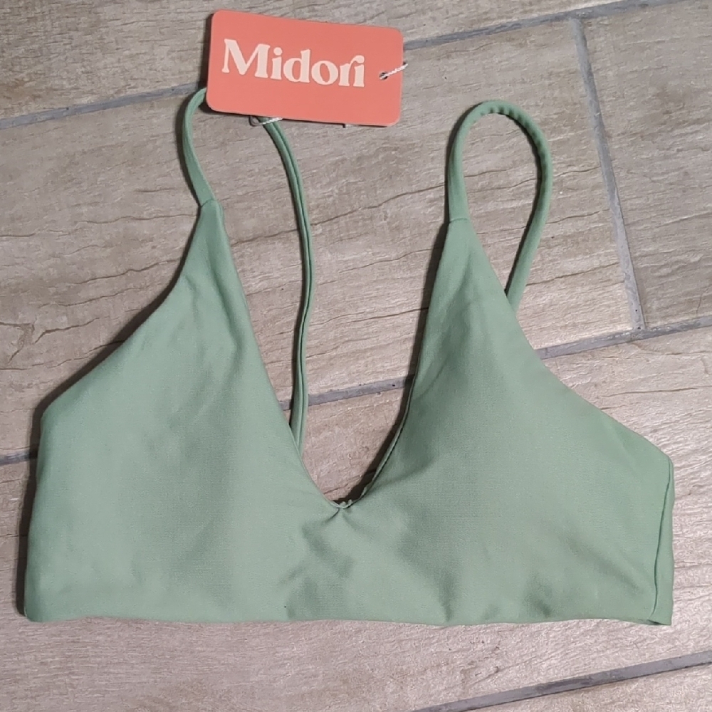 Midori Green Bikini Top